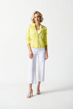 Load image into Gallery viewer, Joseph Ribkoff  Yellow Faux Suede Jacket - Sizes: S  M  L