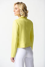 Load image into Gallery viewer, Joseph Ribkoff  Yellow Faux Suede Jacket - Sizes: S  M  L