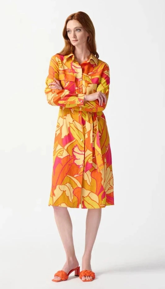 Joseph Ribkoff   Floral Shirtmaker Dress   -   Sizes:  10 12