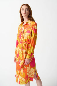 Joseph Ribkoff   Floral Shirtmaker Dress   -   Sizes:  10 12 14