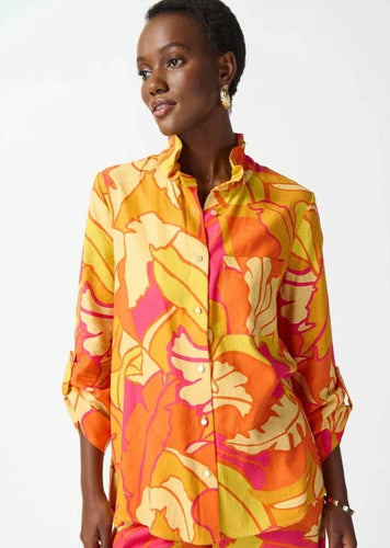 Joseph Ribkoff    Floral Print shirt   -   Size: 18