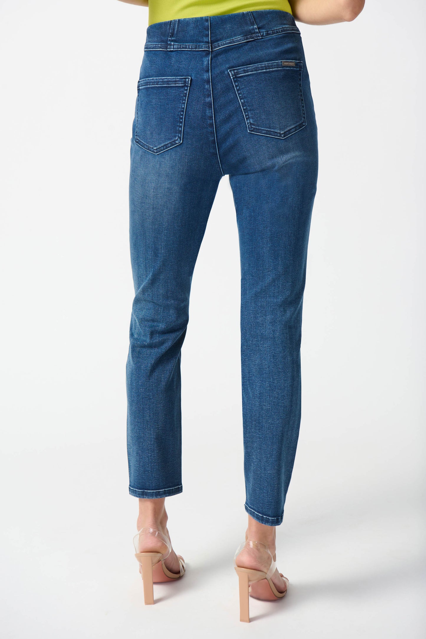 SALE   Joseph Ribkoff    Blue Pull On Slim Jean   -    Size:  8