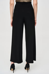 Joseph Ribkoff Foldover Pant with Gold Buckle Feature in Black - Sizes: 10  12    16  18