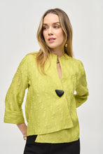 Load image into Gallery viewer, Joseph Ribkoff   One-Button Textured Swing Jacket    Wasabi   -   Sizes:  16  18