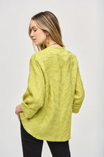 Load image into Gallery viewer, Joseph Ribkoff   One-Button Textured Swing Jacket    Wasabi   -   Sizes:  16  18
