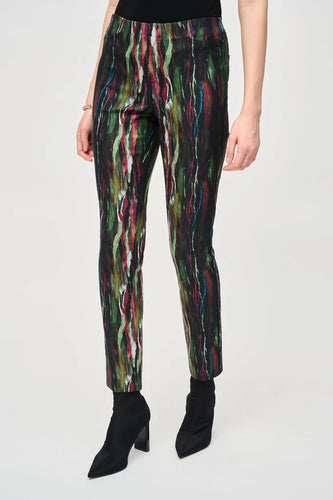 Joseph Ribkoff   Abstract Print Slim Pant   -   Size:  14