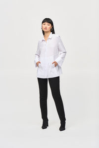 Joseph Ribkoff White Shirt With Pockets - Sizes XS S L XL
