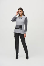 Load image into Gallery viewer, Joseph Ribkoff    Sweater Knit Houndstooth Tunic   -   Size:  10