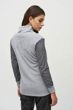 Load image into Gallery viewer, Joseph Ribkoff    Sweater Knit Houndstooth Tunic   -   Size:  10