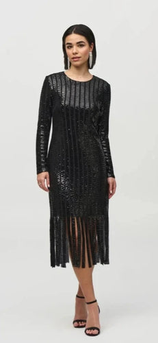 Joseph Ribkoff    Sequined Midi Dress   -   Sizes:  8 10