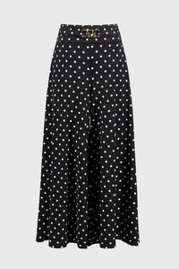 Joseph Ribkoff     Black w White Spot Jersey 7/8 Culotte   -   Sizes: 10 12