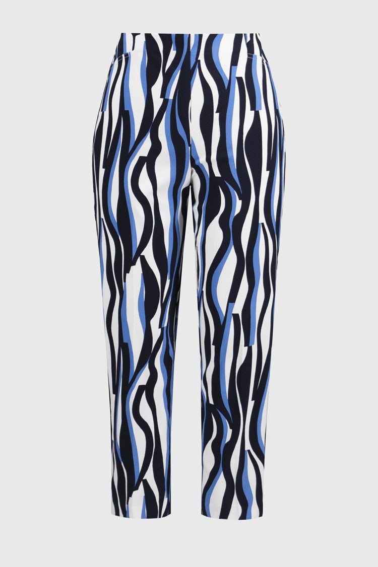 Joseph Ribkoff Millennium Geometric Print Crop Pants - Sizes: 12 14