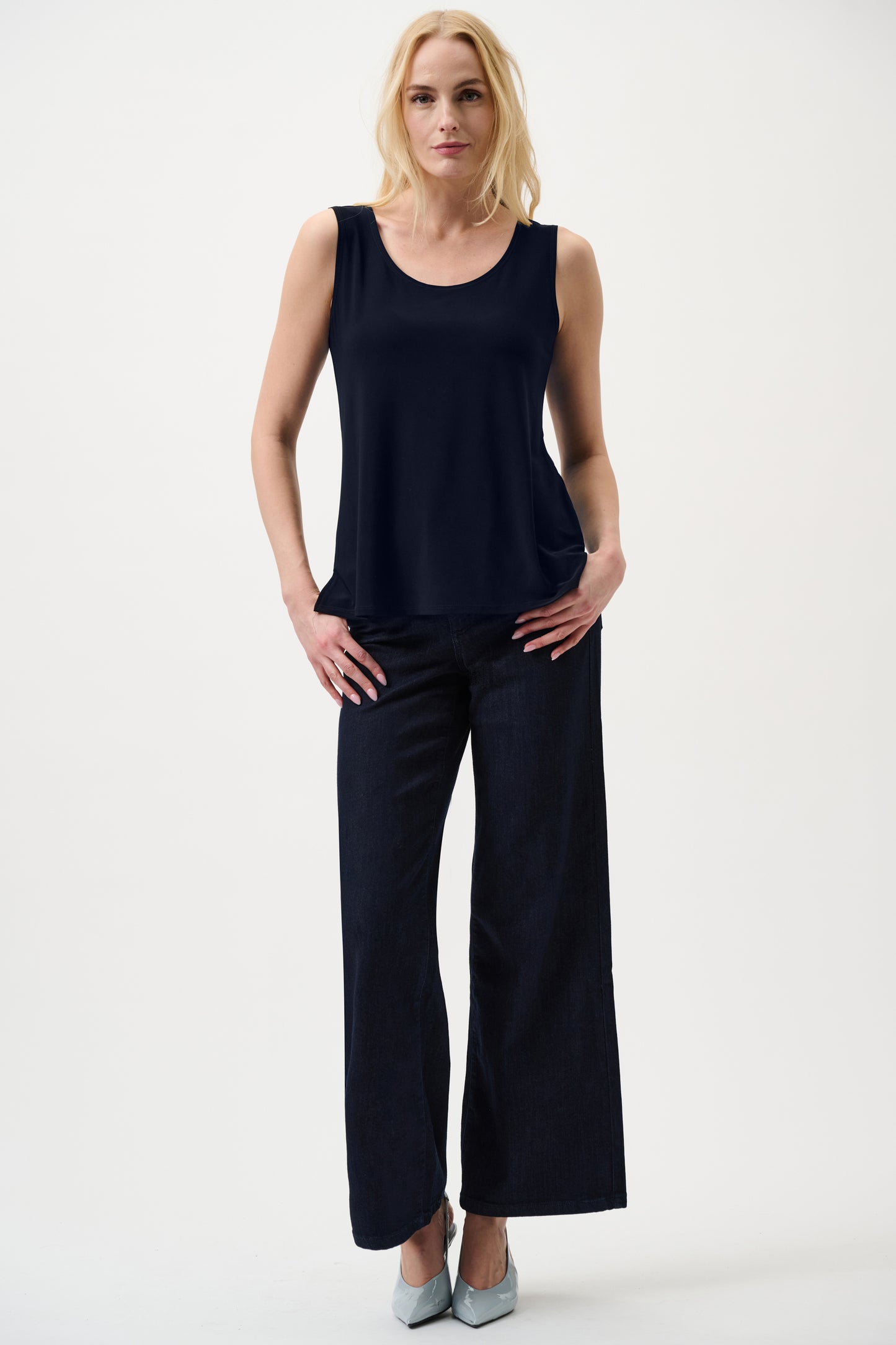 Joseph ribkoff Classic Scoop Neck Camisole - Midnight Blue - Sizes: S M XL