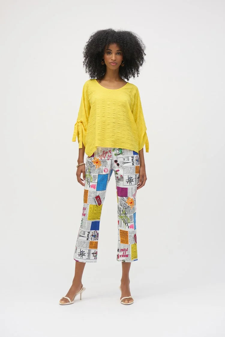 Joseph RIbkoff   Millennium Word Print 7/8 Pants  -  Sizes:   14 16