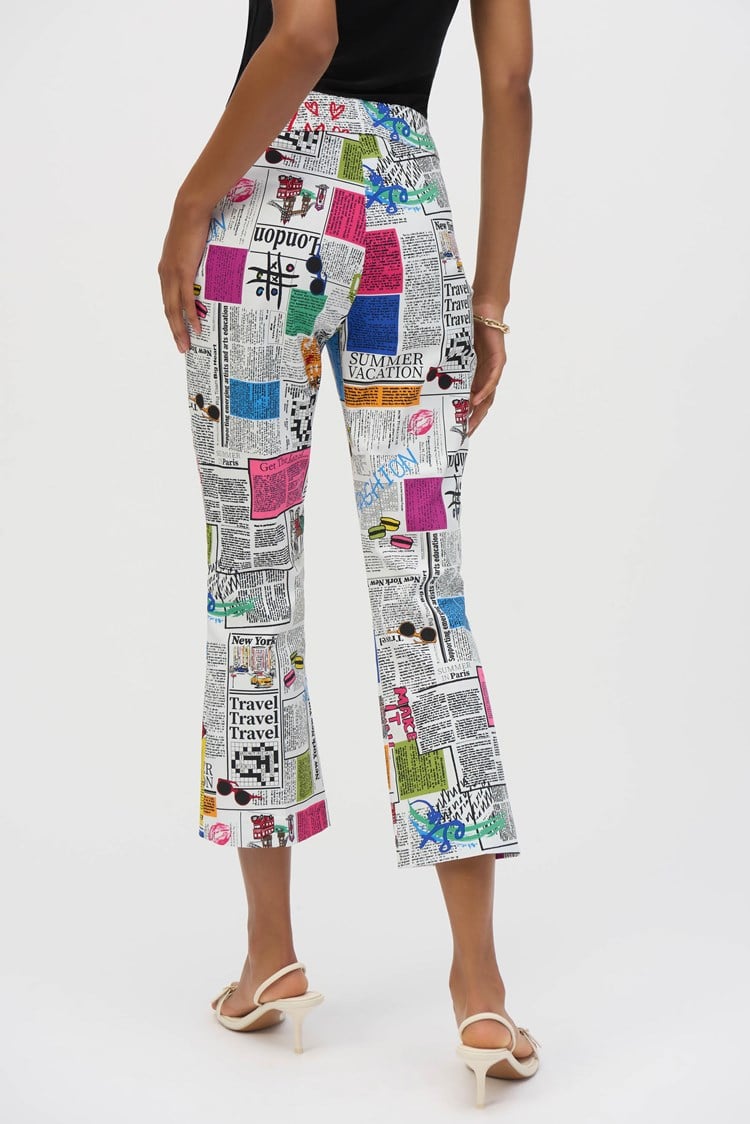 Joseph RIbkoff   Millennium Word Print 7/8 Pants  -  Sizes:   14 16