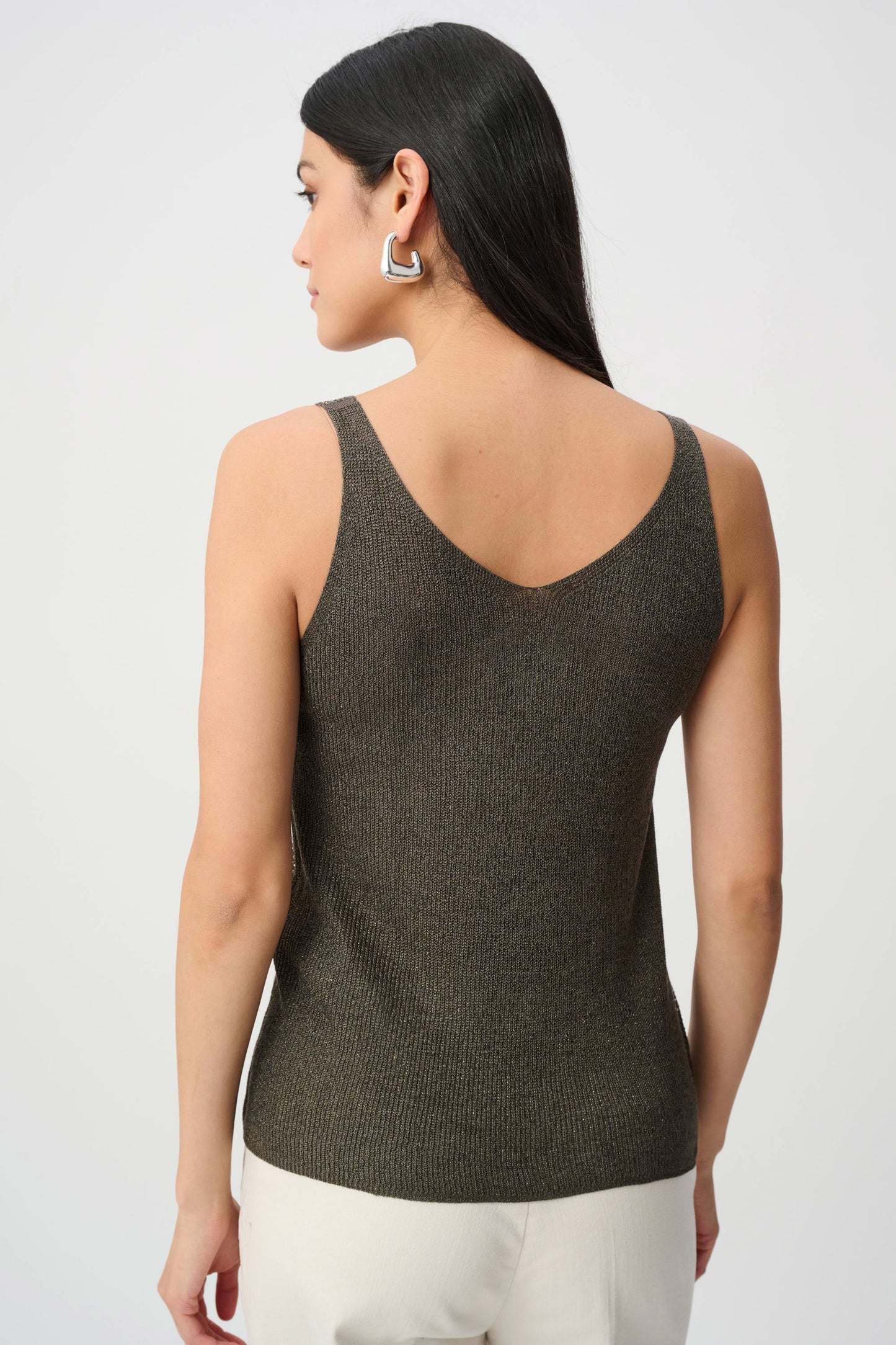 Joseph Ribkoff Camisole with Rhinestones - Avocado - Sizes: XS S M L