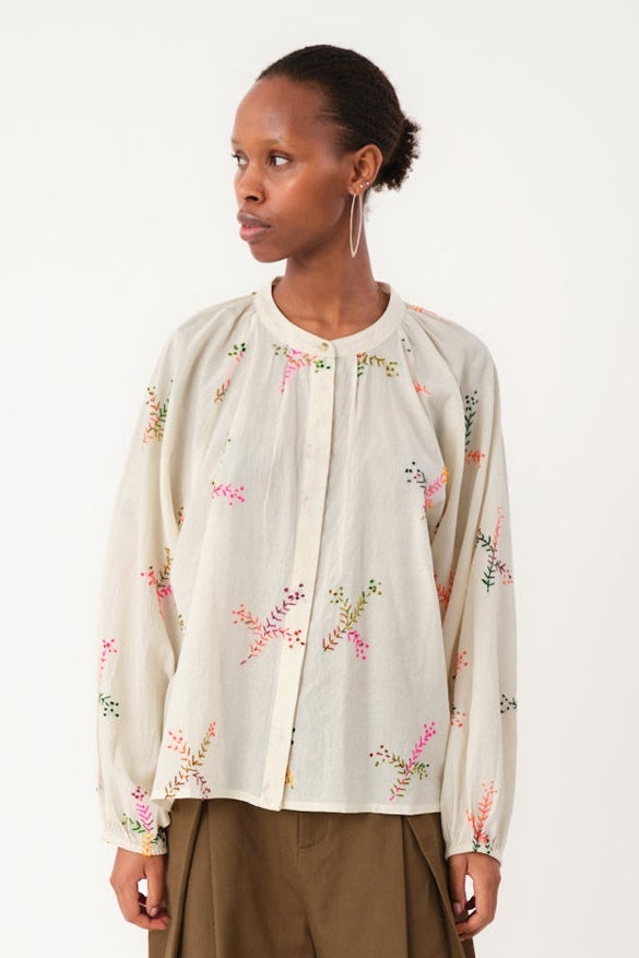 Lolly's Laundry "HaileyLL Shirt" - Cream - Sizes: XS S M L