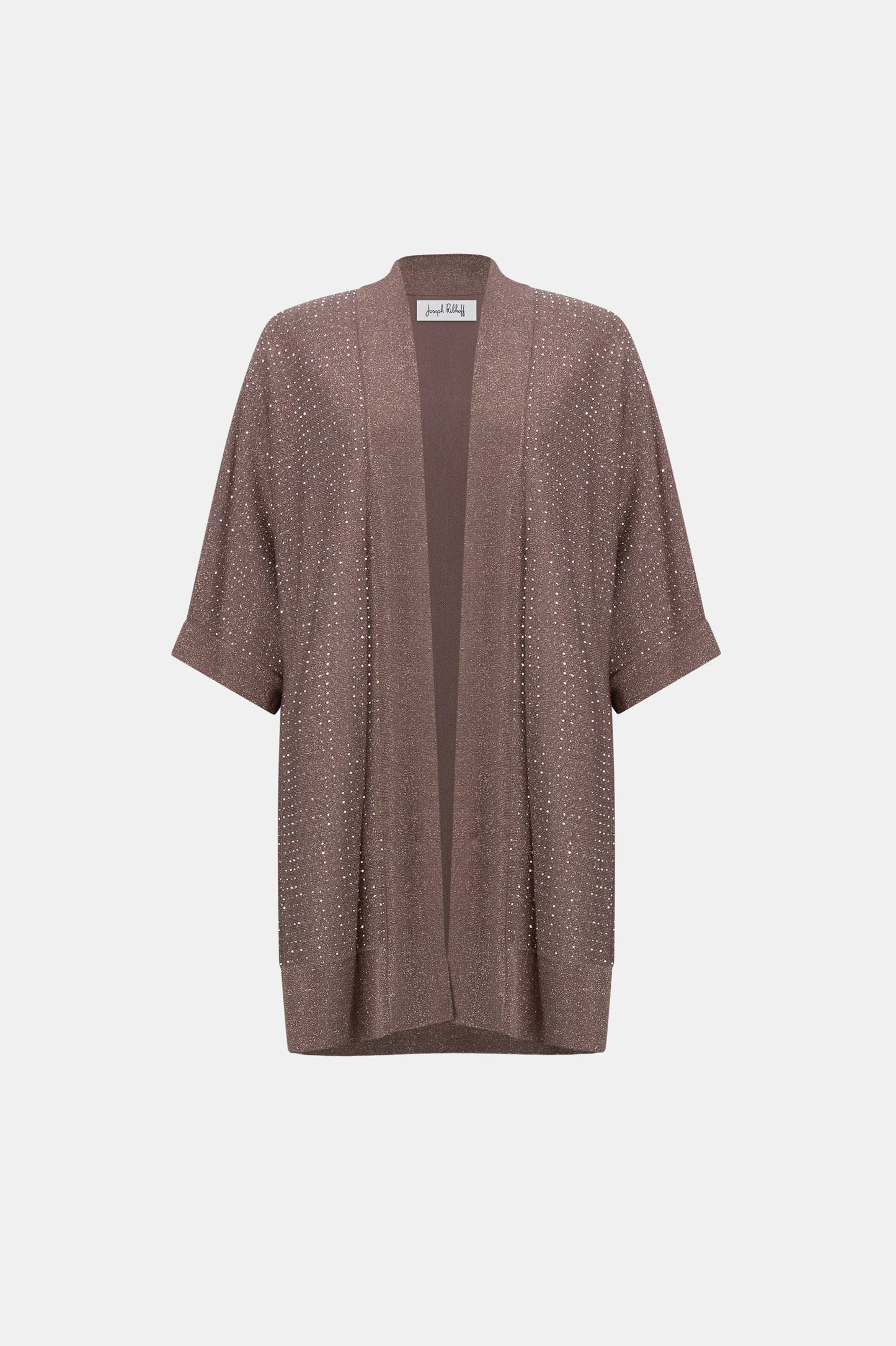 Joseph Ribkoff Sparkle Knit Cover Up - Mink/Gold - Sizes: XS/S  M/L