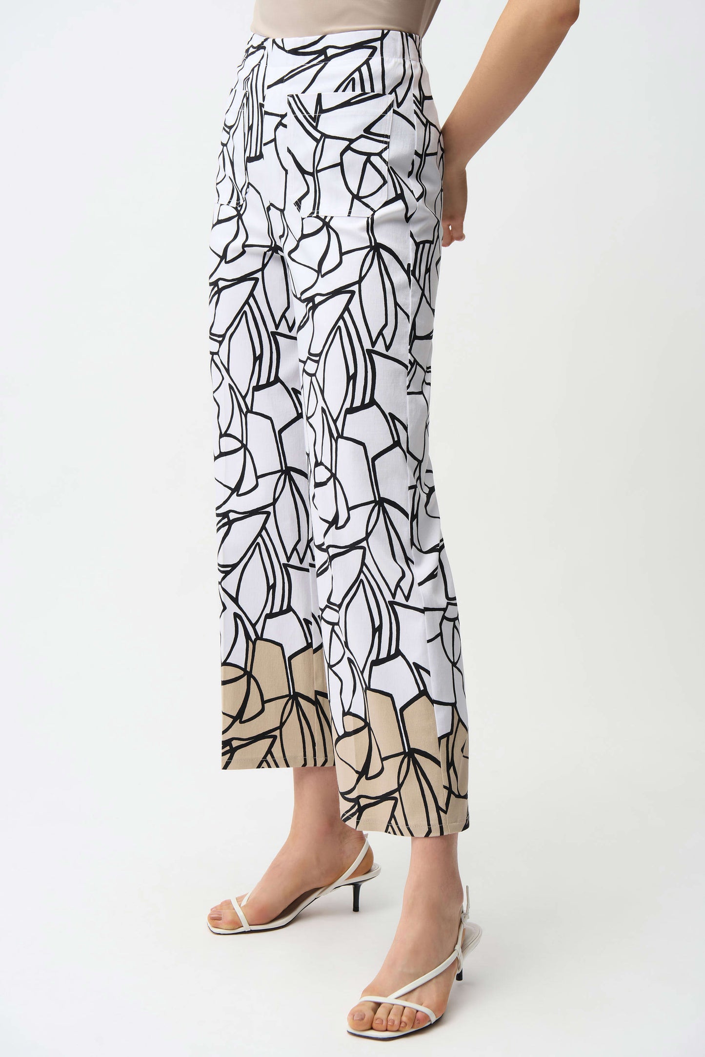 Joseph Ribkoff    Black/White Abstract Print Pant   -   Sizes:  12 14