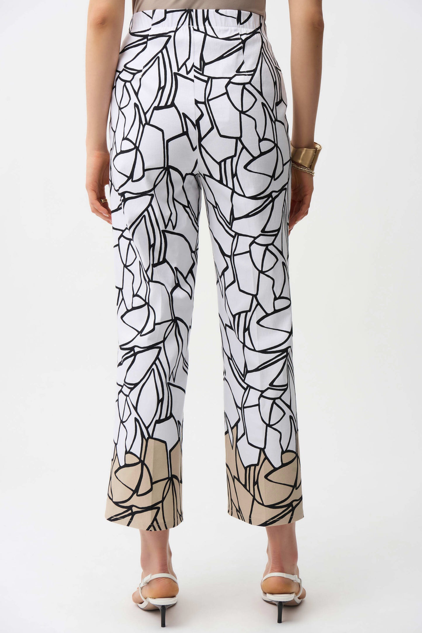 Joseph Ribkoff    Black/White Abstract Print Pant   -   Sizes:  12 14