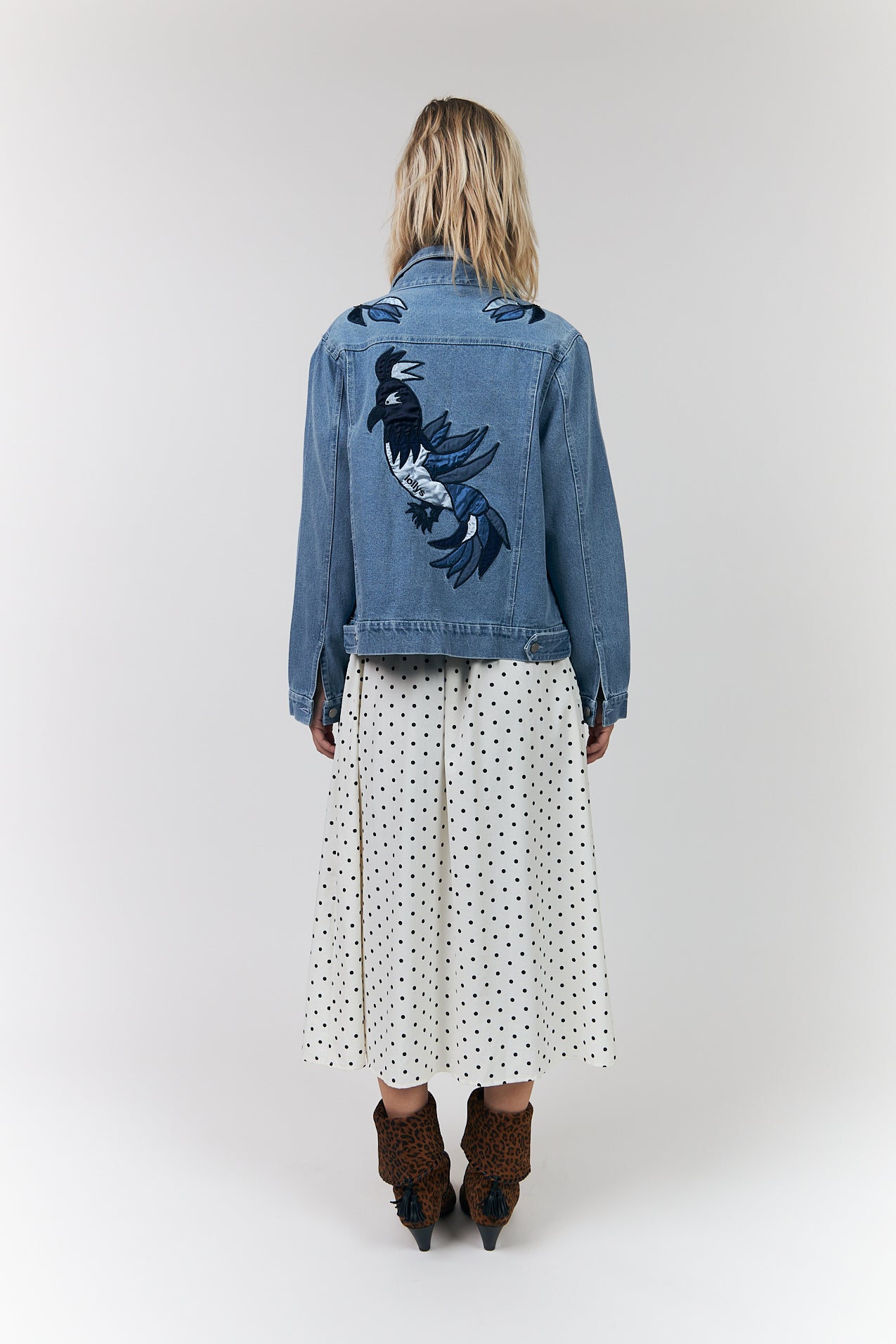 Lolly's Laundry "BirdLL Denim Jacket" - Sizes: S M L XL