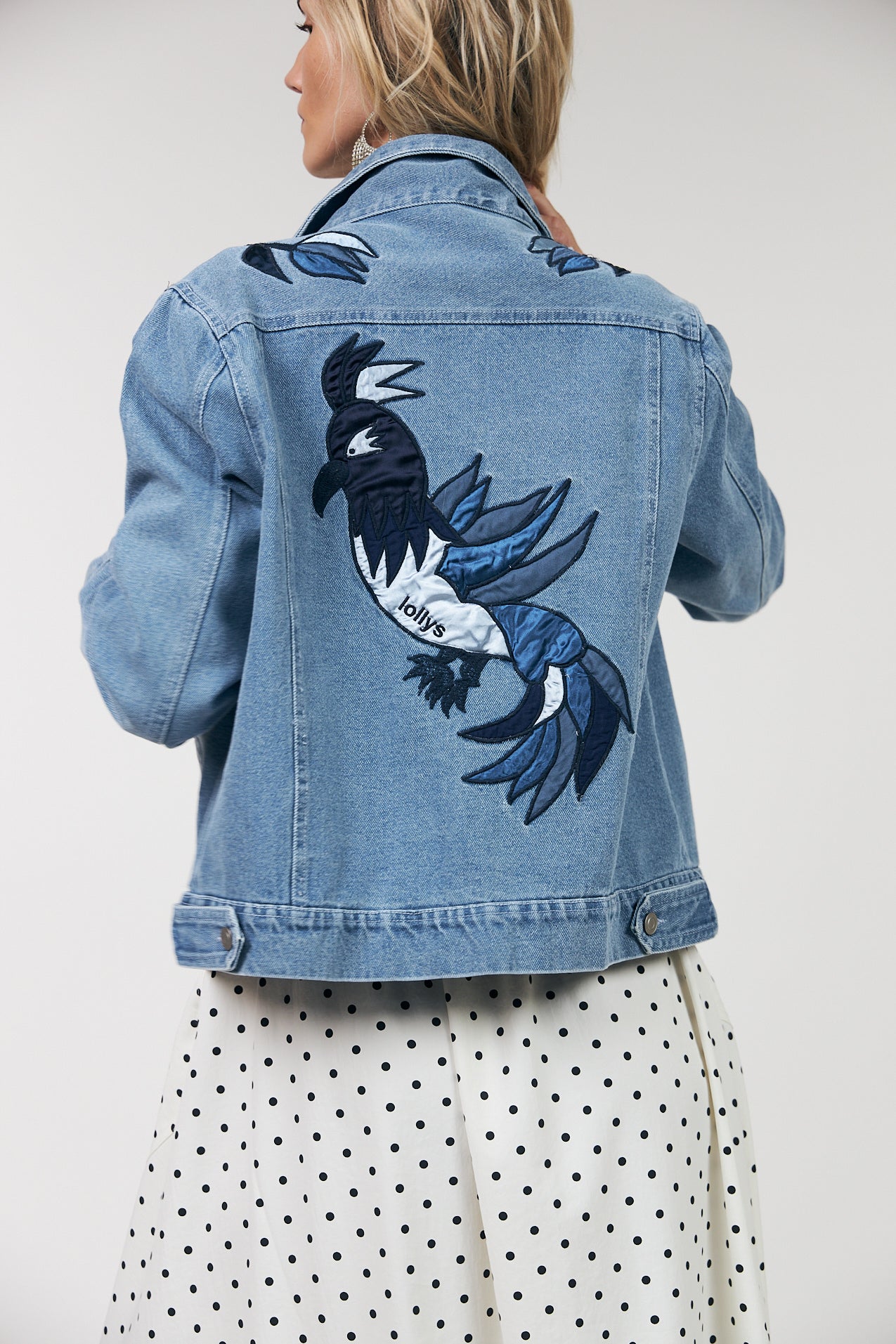 Lolly's Laundry "BirdLL Denim Jacket" - Sizes: S M L XL