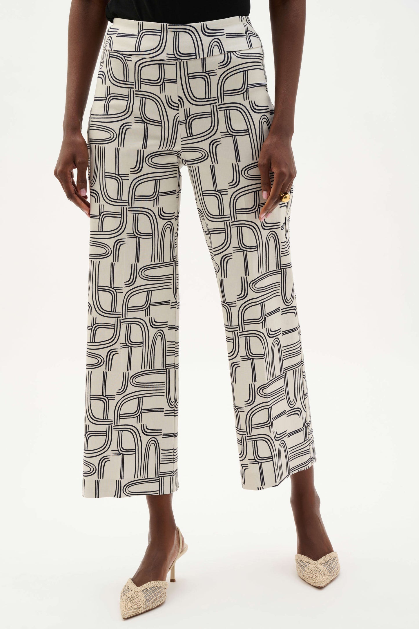 SALE  Joseph Ribkoff Geometric Print Pants - Size: 10