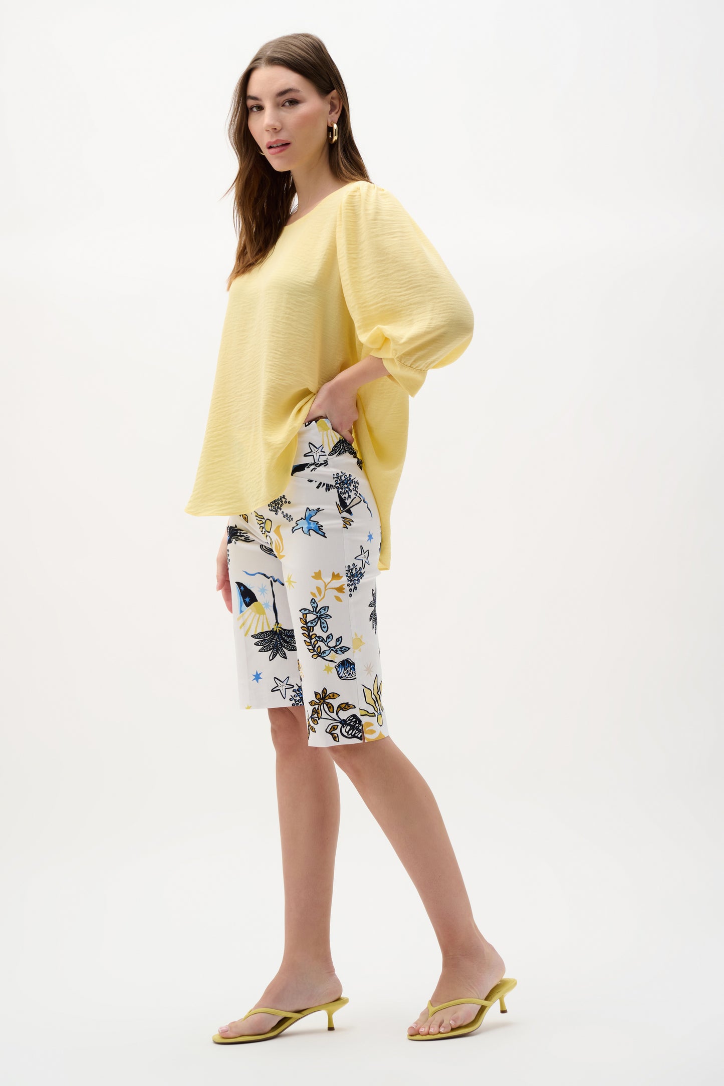 Joseph Ribkoff Millennium Printed Bermuda Shorts - Sizes: 8 10 12 14