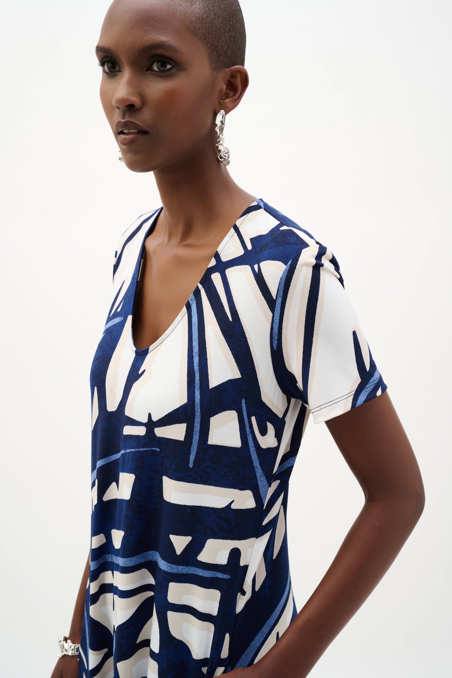 Joseph Ribkoff    Abstract Print Trapeze Dress    -    Size: 10
