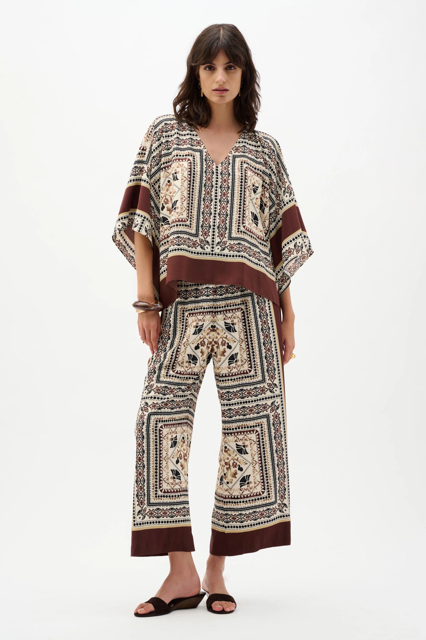 Joseph Ribkoff Georgette Printed Poncho Top - Sizes: S M