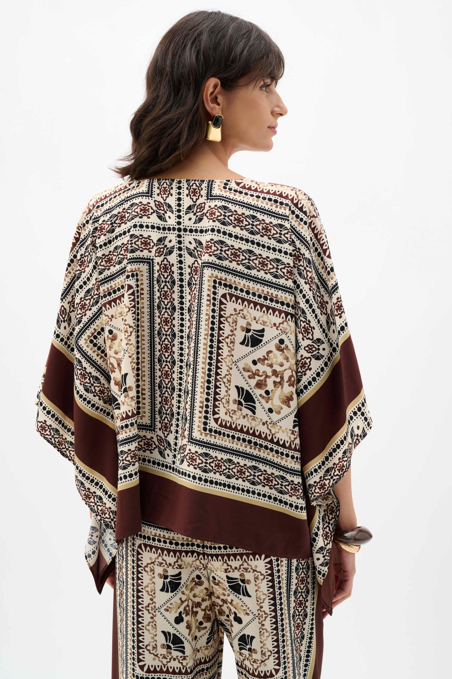 Joseph Ribkoff Georgette Printed Poncho Top - Sizes: S M