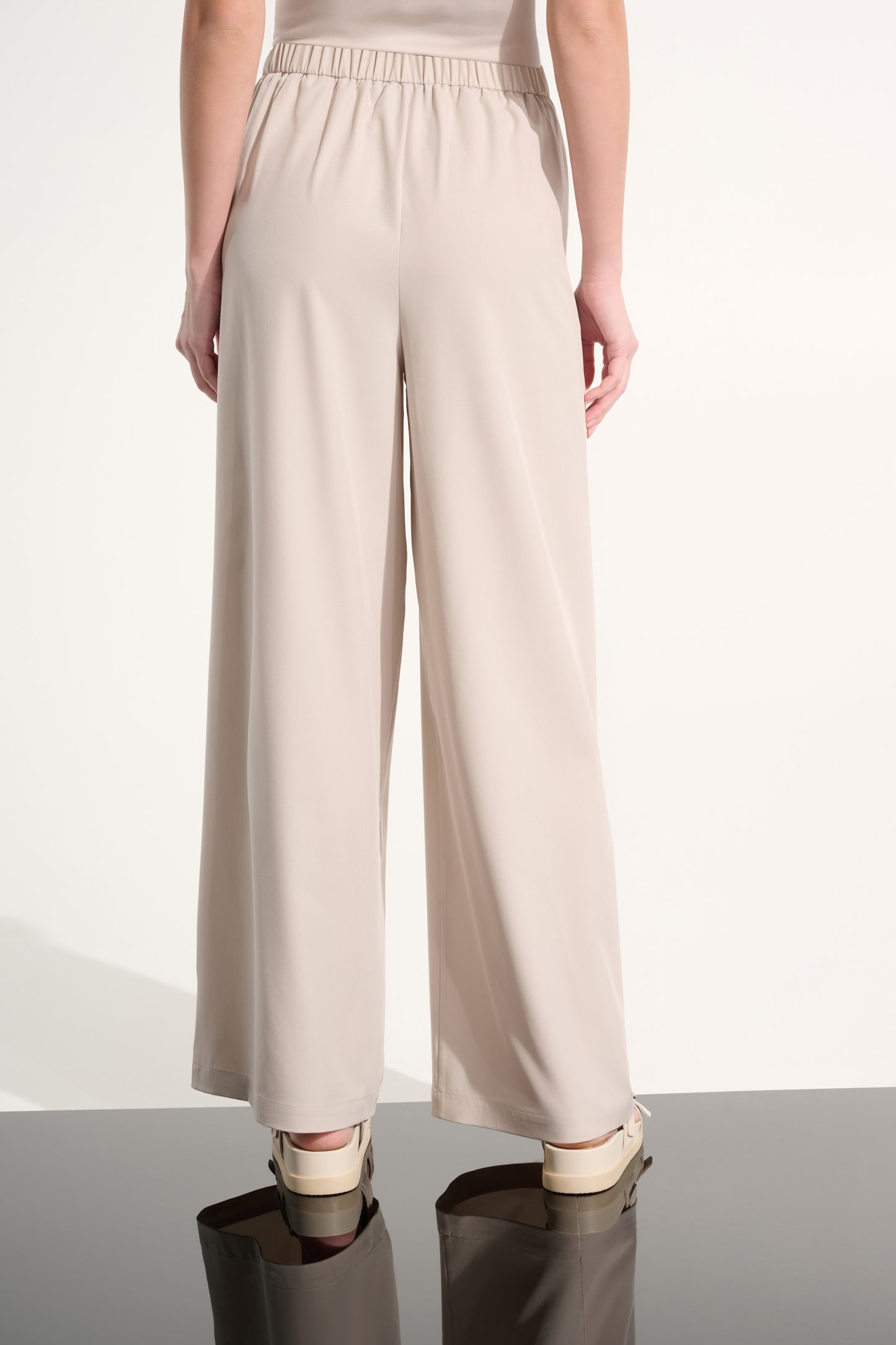 Joseph Ribkoff Sport Pull-On Wide Leg Pants - Moonstone - Sizes: S  L XL