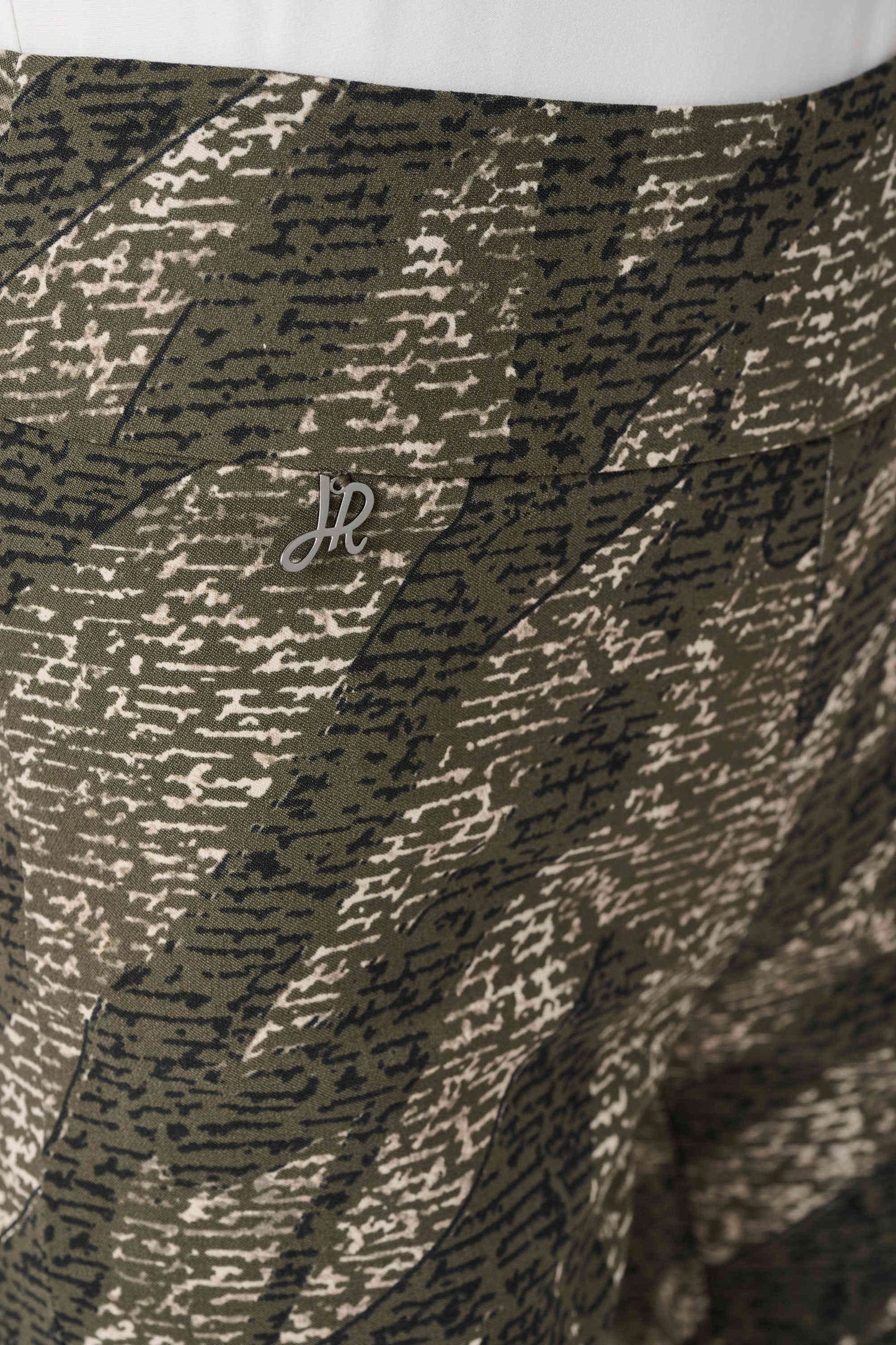 Joseph Ribkoff Abstract Print Pull-On Pants -Avocado Multi - Sizes: 10 12 14