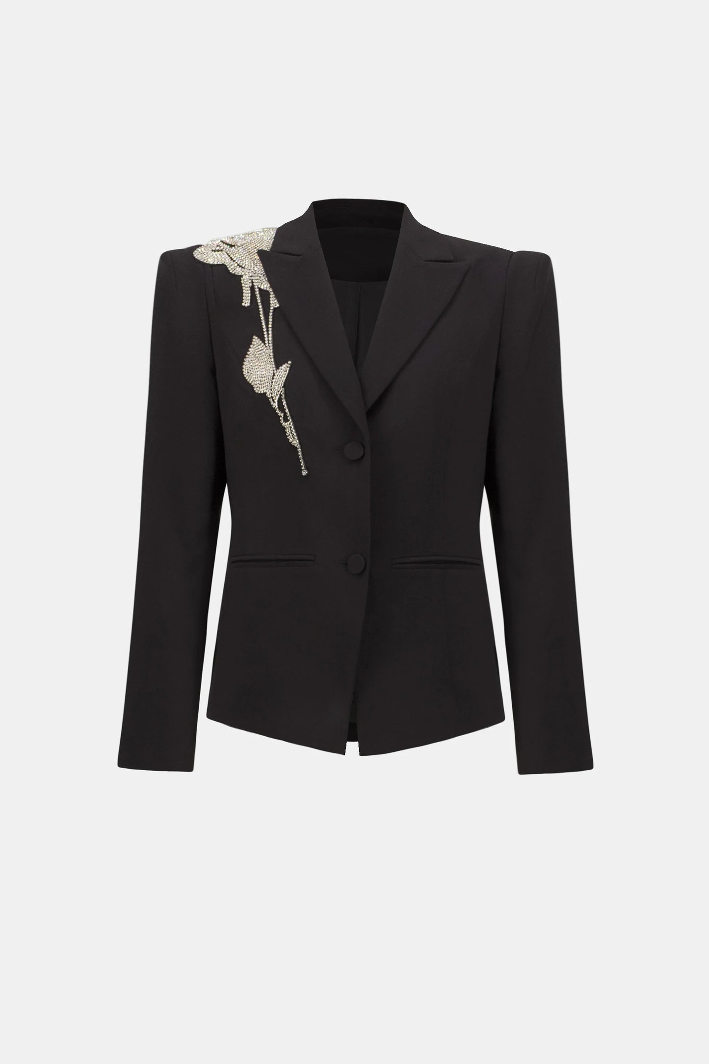 Joseph Ribkoff Lux Blazer With Rhinestone Appliqué - Sizes: 8 10 12 14