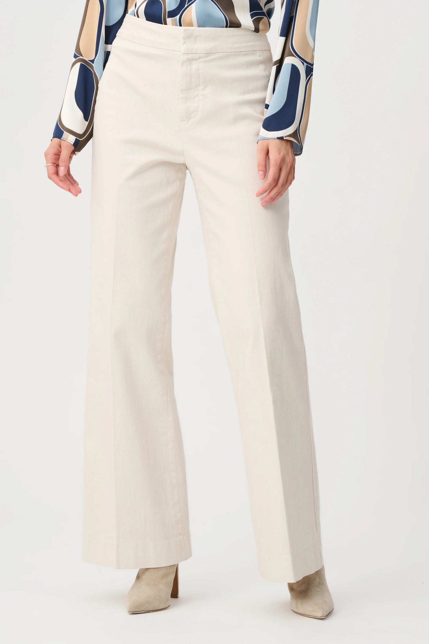 Joseph Ribkoff Wide Leg Jeans - Birch - Sizes: 8 10 12 14 16