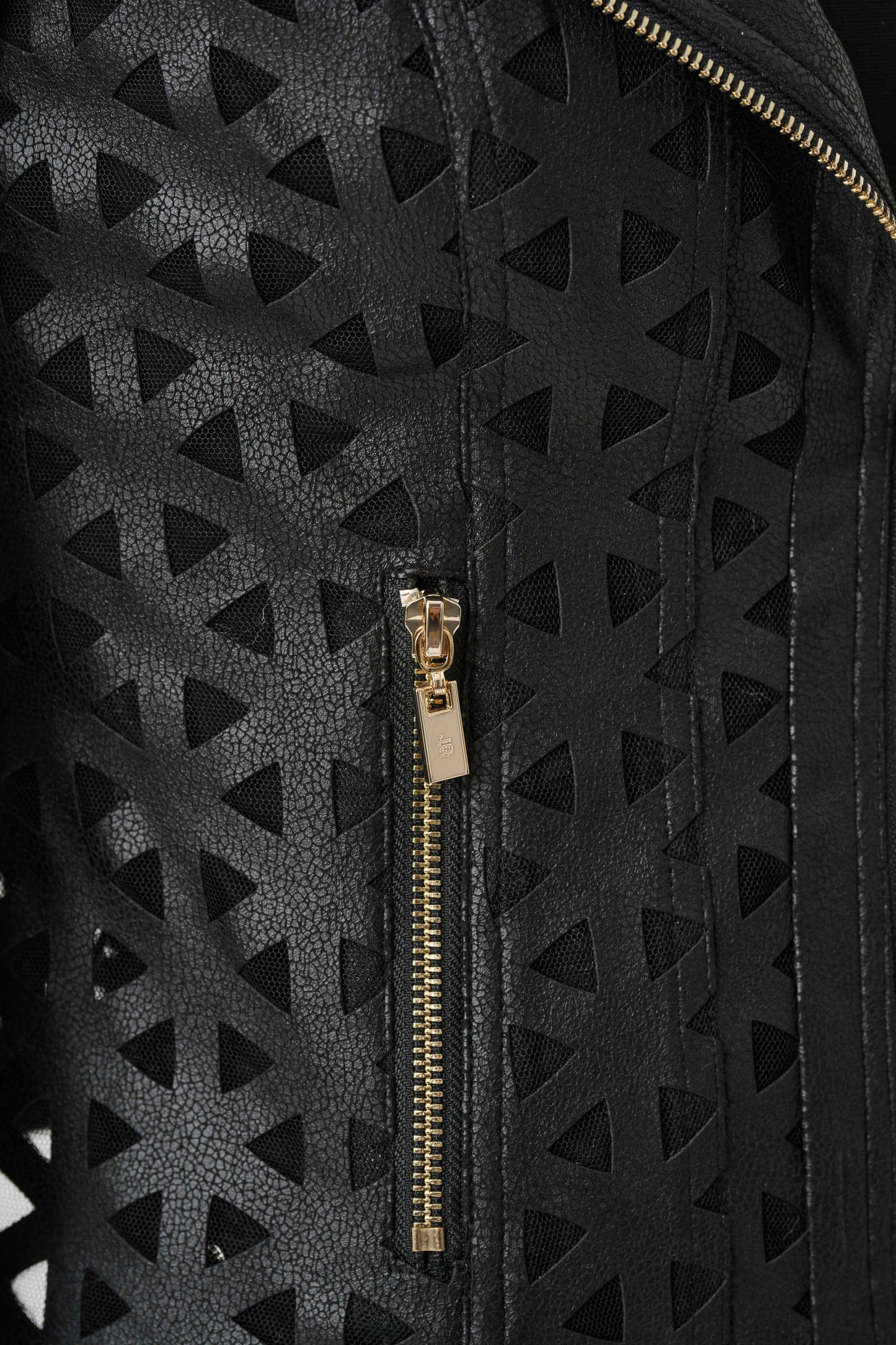 Joseph Ribkoff Faux Suede And Mesh Jacket -  Black - Sizes: S