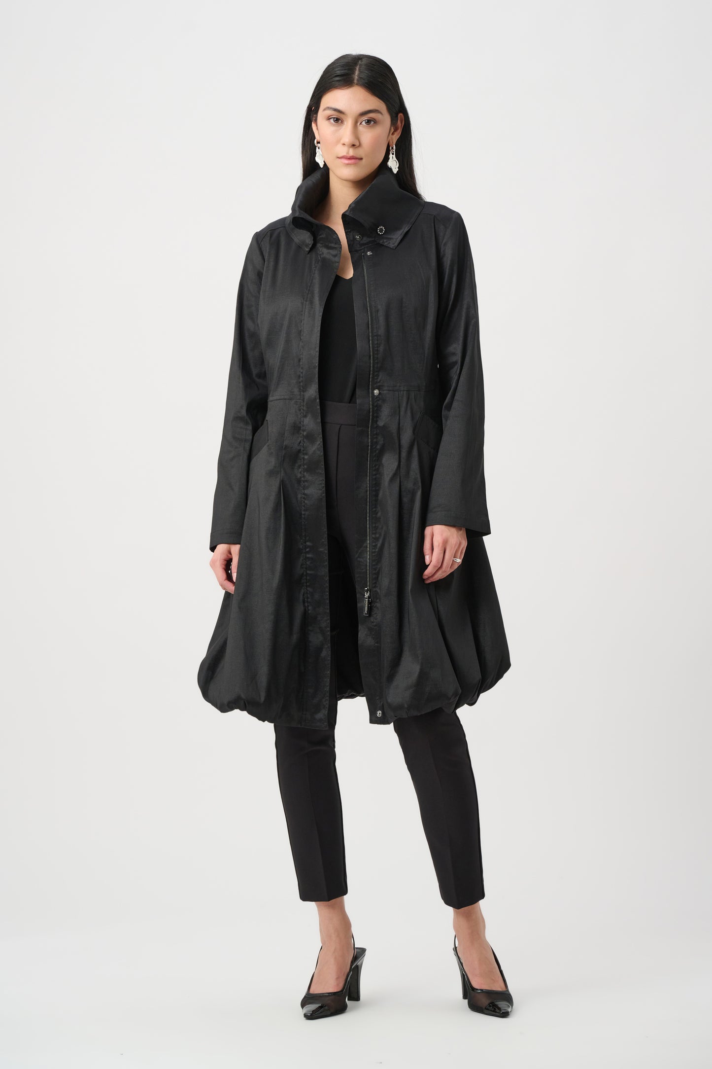 Joseph Ribkoff Balloon Coat - Black - Sizes: M L