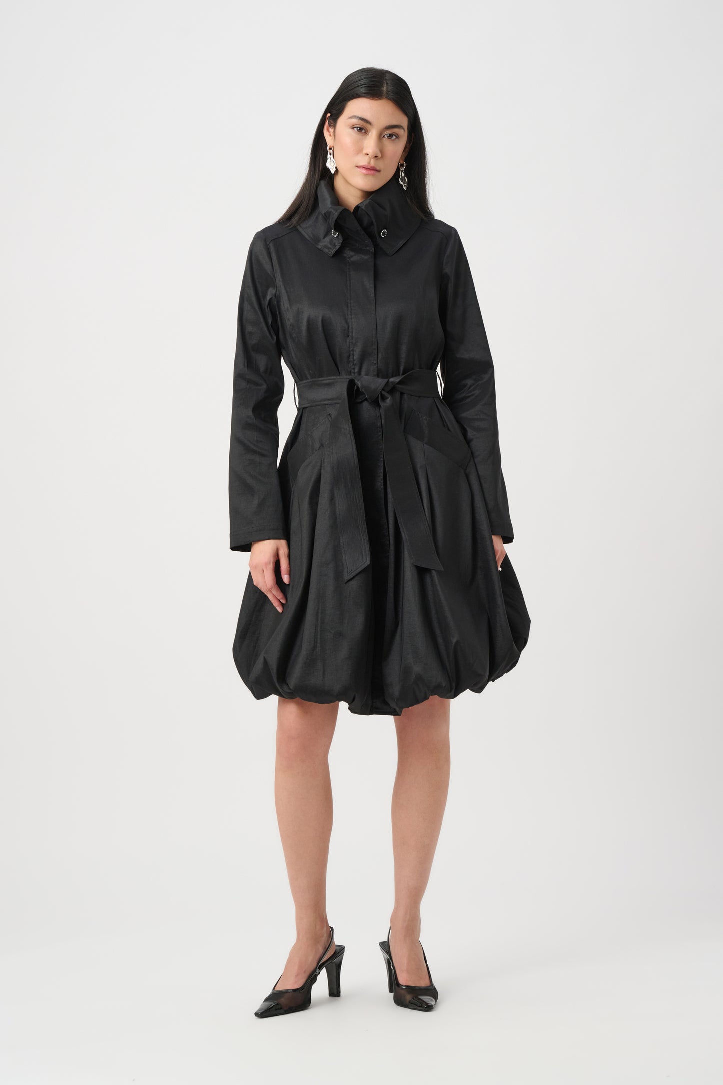 Joseph Ribkoff Balloon Coat - Black - Sizes: M L