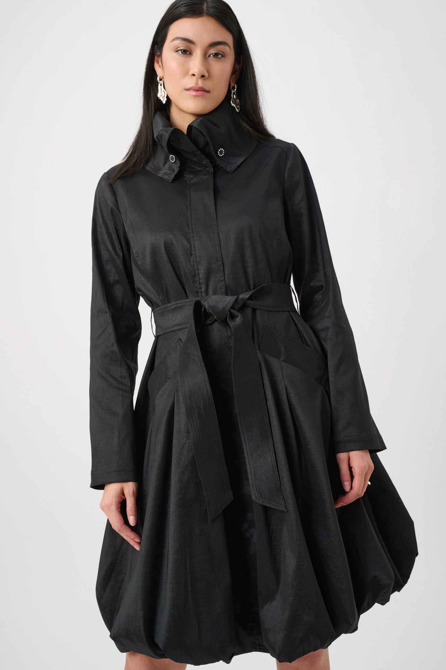 Joseph Ribkoff Balloon Coat - Black - Sizes: M L