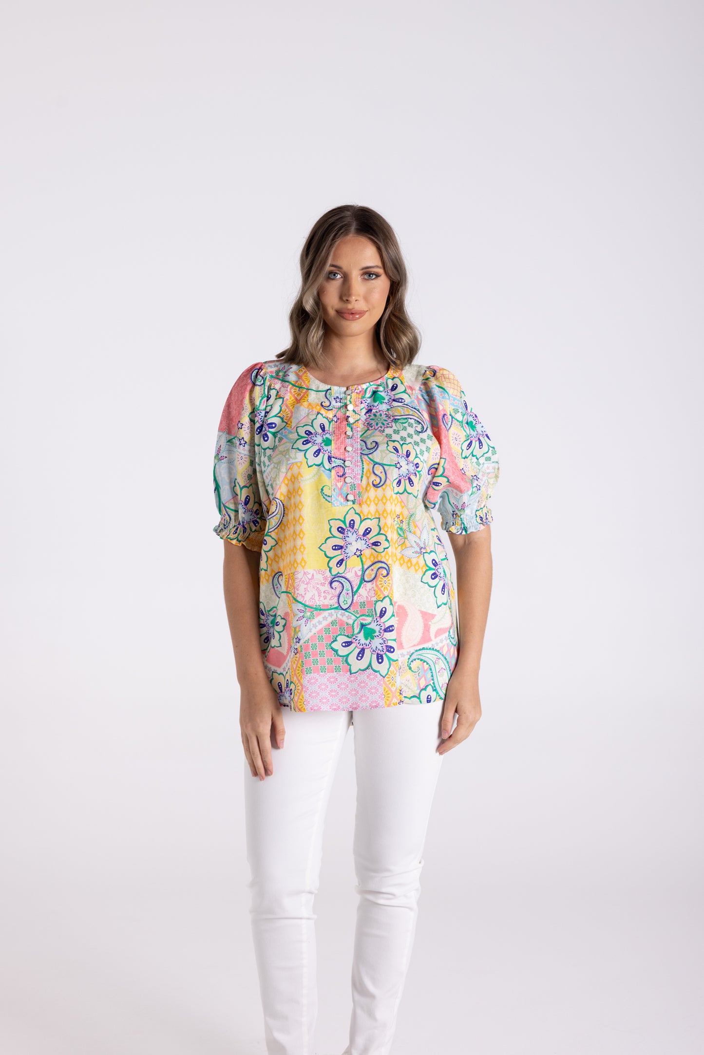 Two-T's   Stella Print Top   -    Sizes: 12