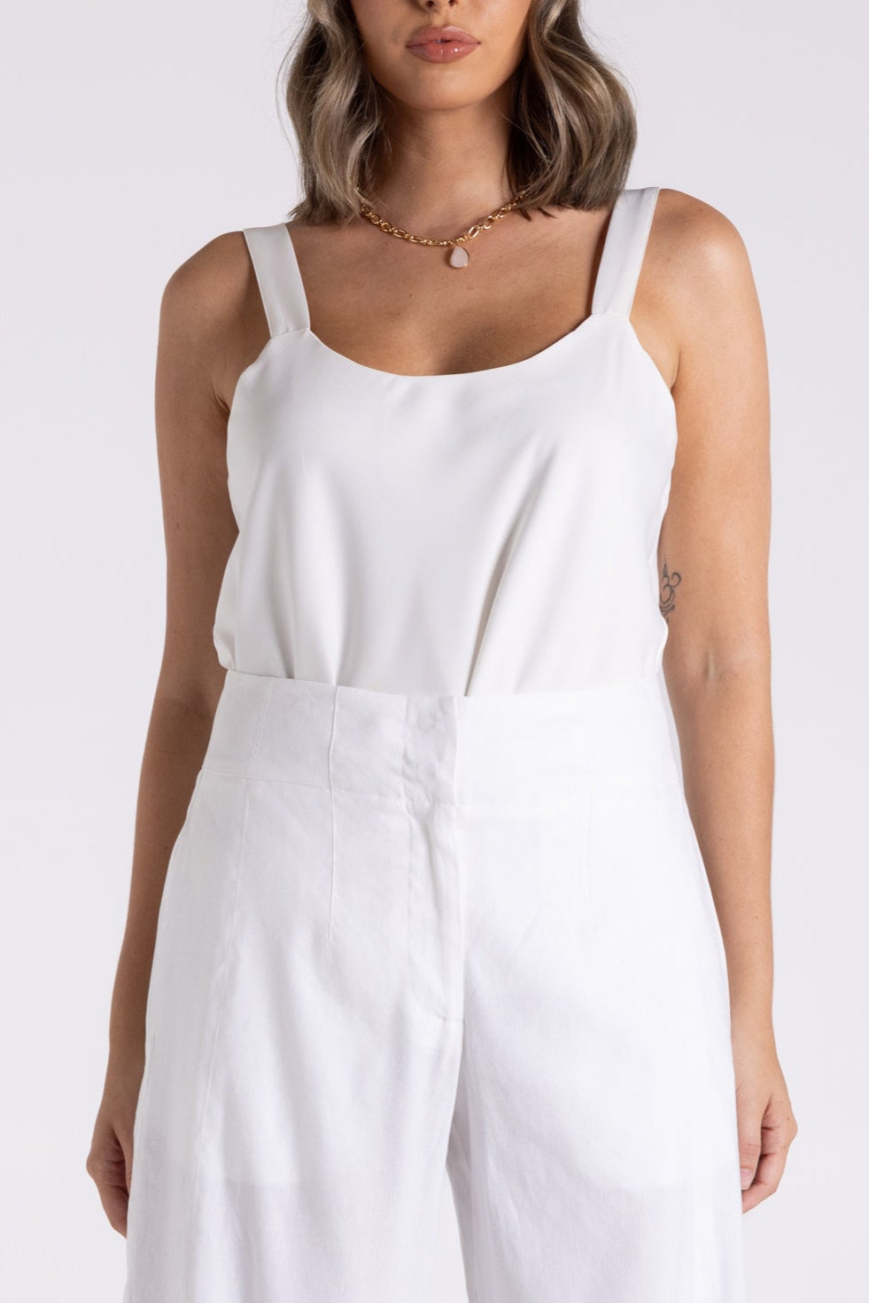 Two-T's    Ivory Satin Cami   -   Sizes:   8 10 12 14