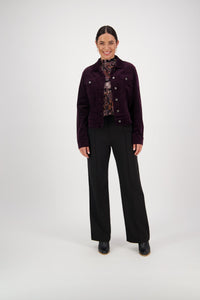 Vassalli    Mulberry Cord Jacket   -   Sizes: 10  12  14