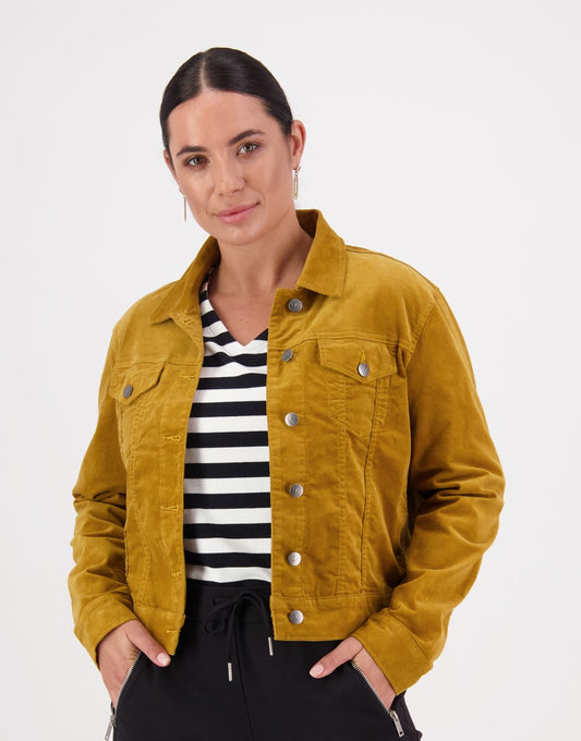 SALE  Vassalli  Cord Jacket    Mustard   -   Sizes:  18