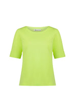 Load image into Gallery viewer, Vassalli   Boat Neck Elbow Tee    Lime    -   Size:  12
