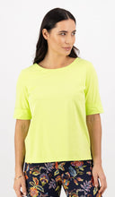 Load image into Gallery viewer, Vassalli   Boat Neck Elbow Tee    Lime    -   Sizes: 8 12 14 16