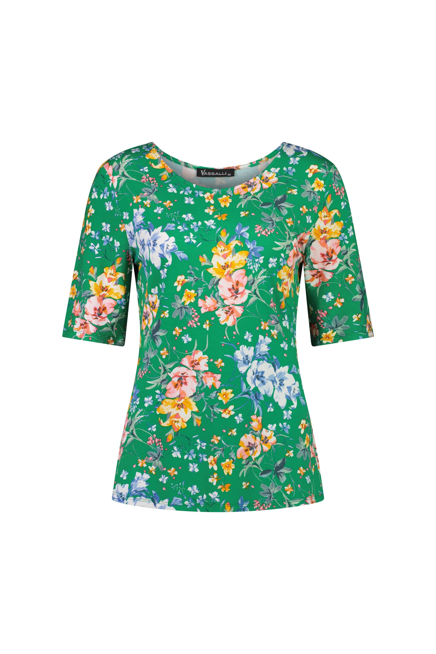 SALE   Vassalli    Silky Tee  -"Lush Print"    -   Sizes: 10  18