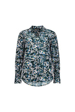 Load image into Gallery viewer, Vassalli  Forest &amp; Pink Floral Cuff Detail Shirt - Sizes: 10  12  14  16