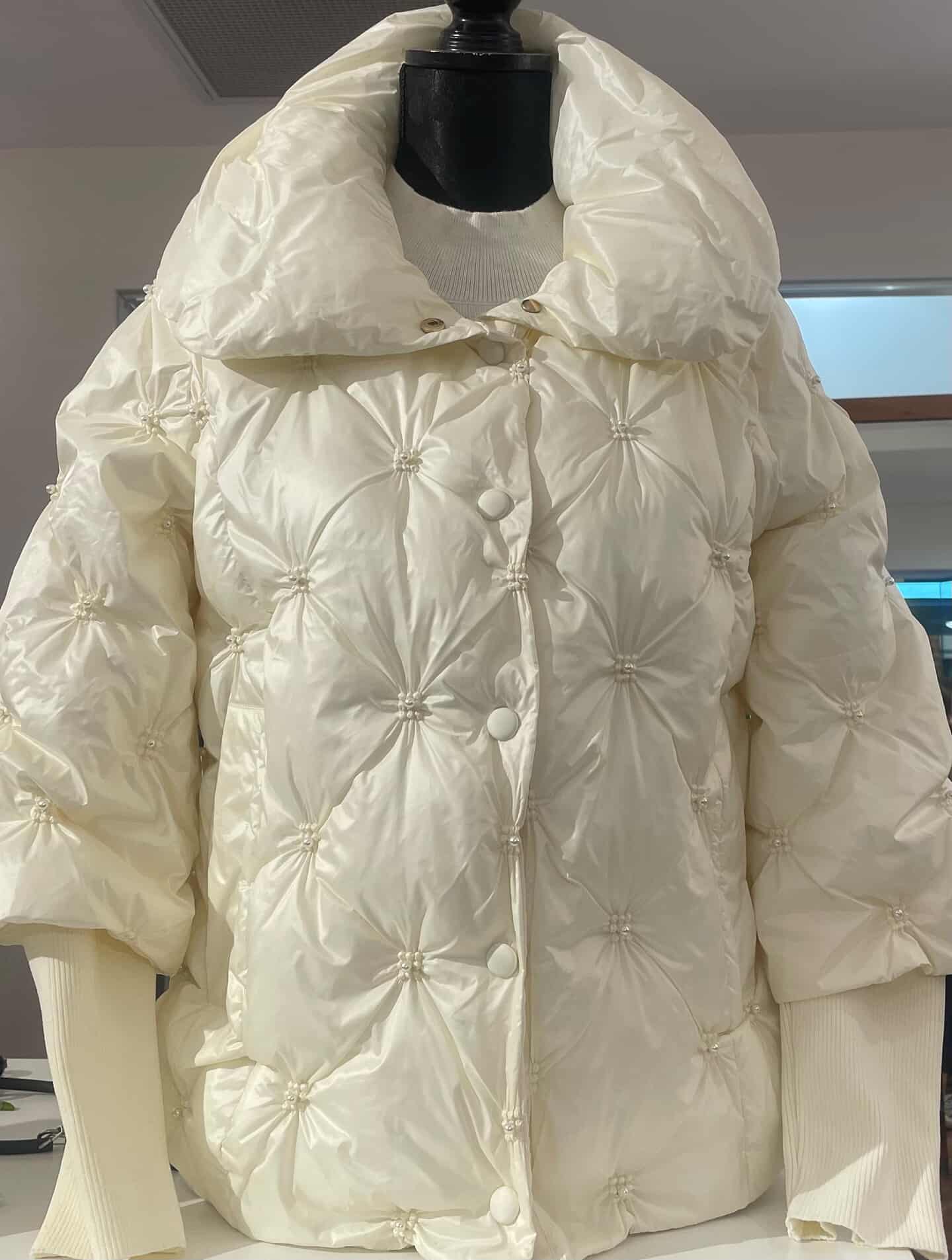 Joseph Ribkoff  Pearl Quilted Puffer Trapeze Jacket - Sizes: S M