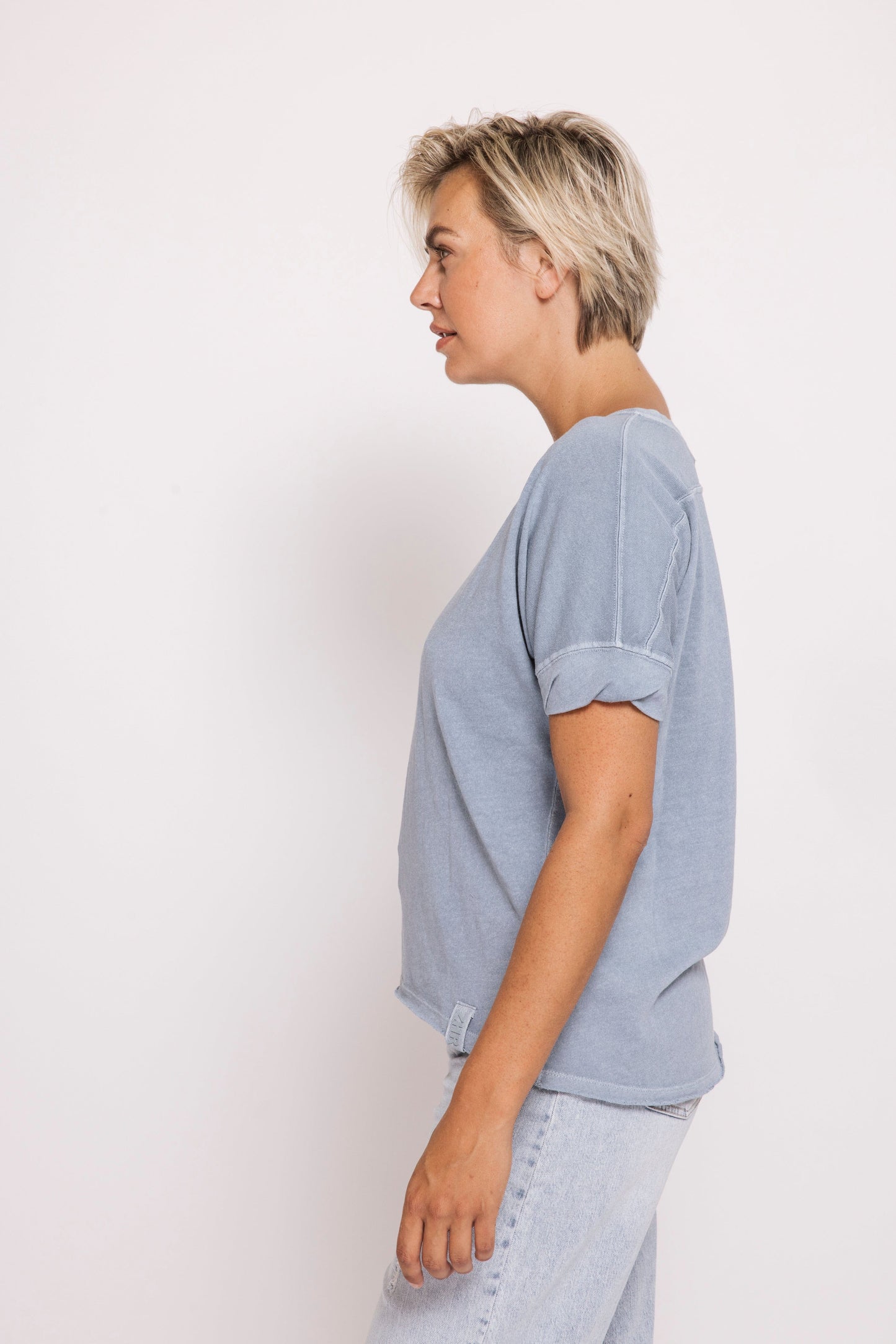 Zhrill "ZHRAHEL" Tee Top -Blue - Sizes: XS S M L
