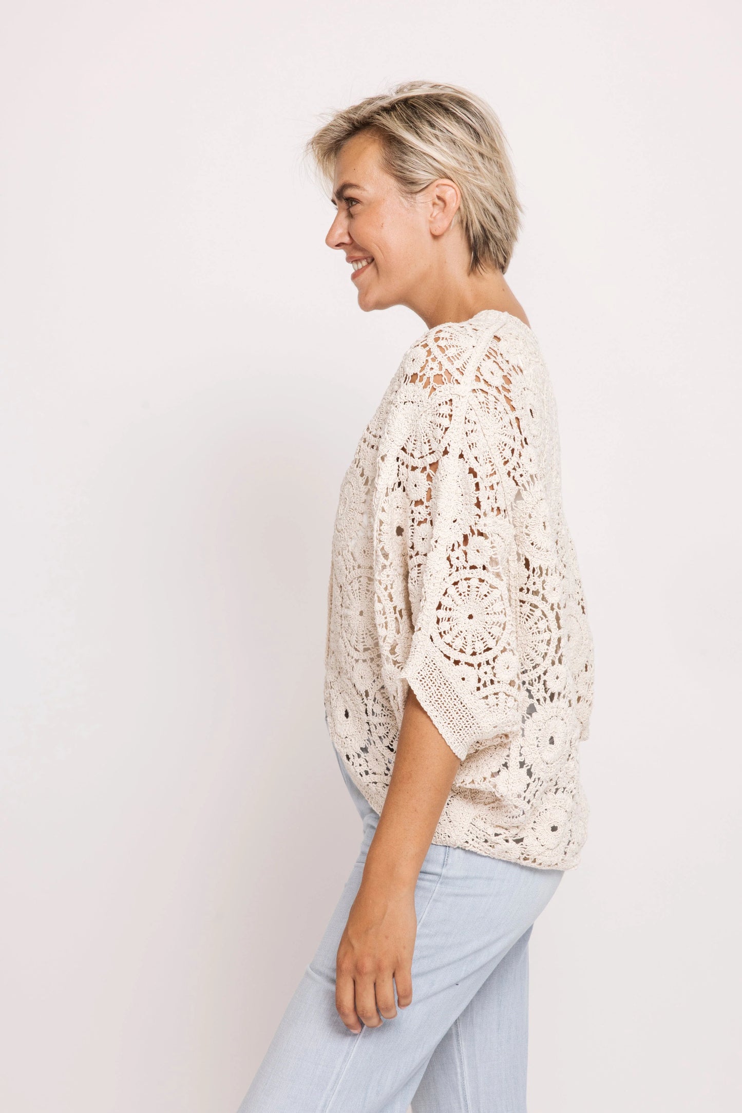 Zhrill "ZHDERIA" Crochet Cardigan - Sizes: XXS/XS S/M L/XL